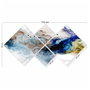 Wallity Conjunto de 4 Cuadros Decorativos de MDF Multicolor